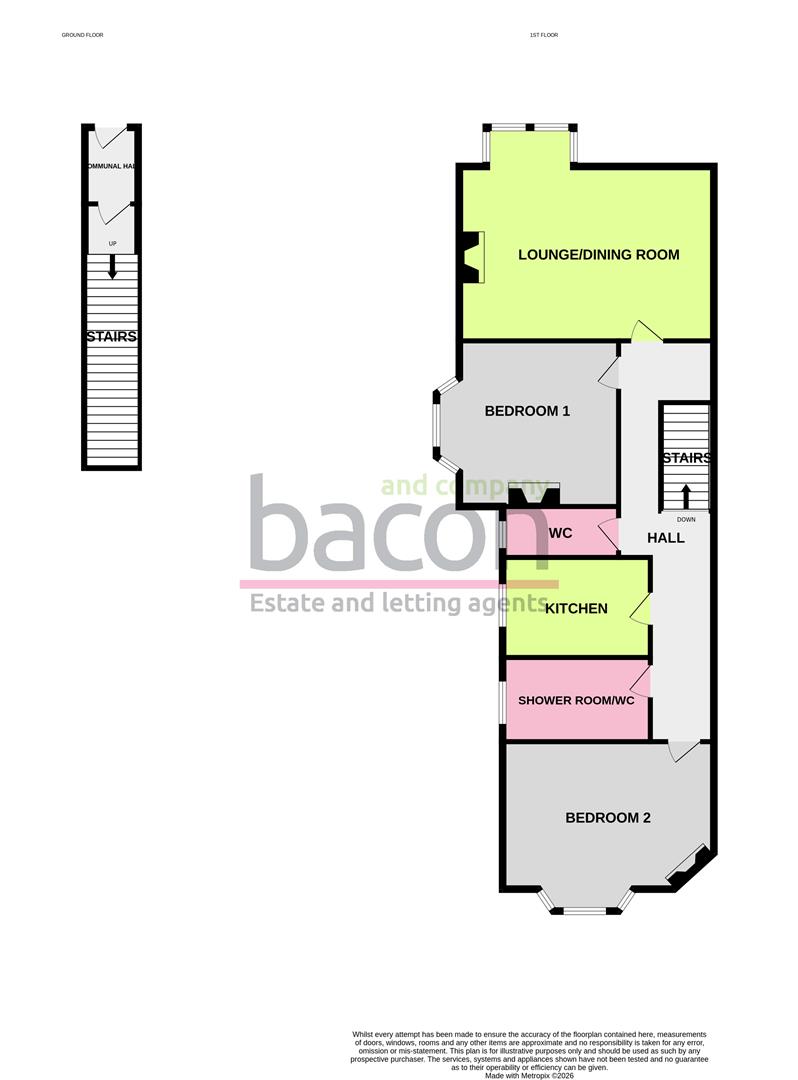 Floor Plan | Flat - Conversion | Warwick Gardens, Worthing | For Sale